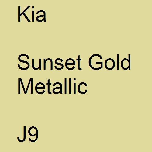 Kia, Sunset Gold Metallic, J9.